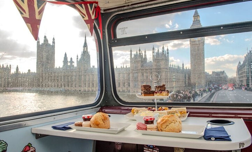 Image 2: London: Great British Afternoon Tea Bus Tour