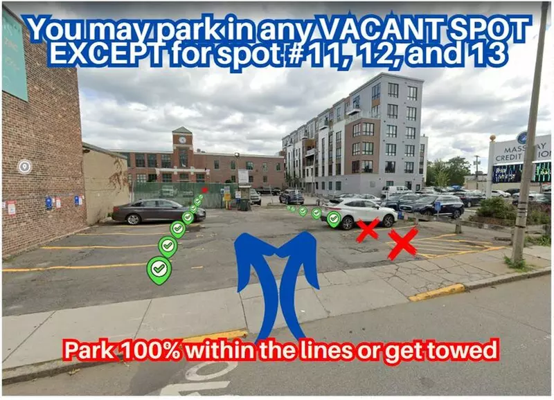 Parking at 19-21 A St. Lot