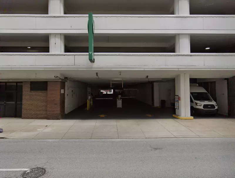 Parking at 222 W. 7th St. Garage