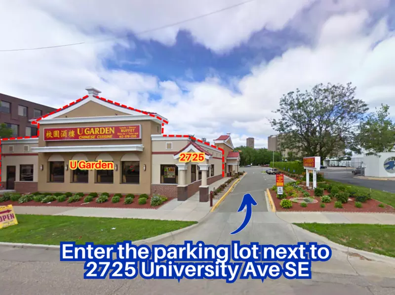 Parking at 2725 University Ave. SE Lot