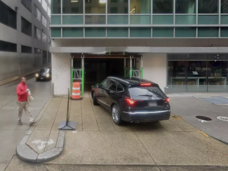 Parking at 1129 20th St. NW. Garage