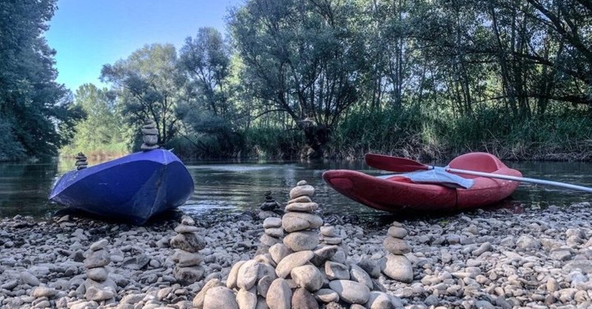 Descenso del río Carrión en canoa cerca de Valladolid