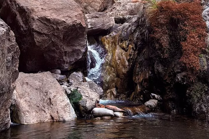 Goldstrike Hot Springs and 124 Degree Magma Heated Waterfall Hike