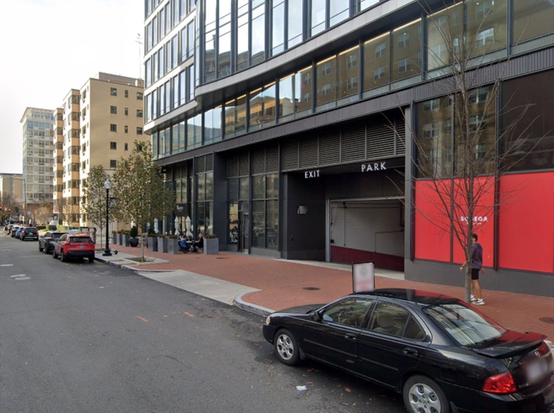 Parking at 2100 Pennsylvania Ave. NW. Garage