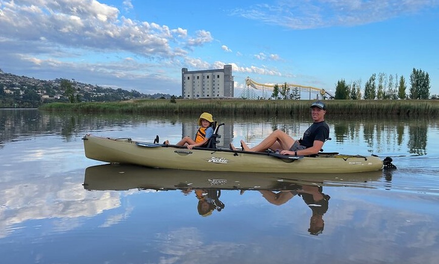 Image 6: Guided Kayak Tour on Launceston's scenic waterfront on foot powered...