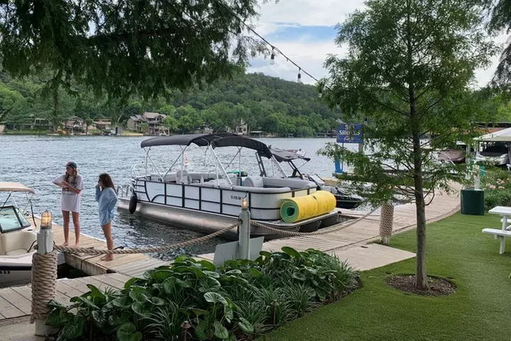 Lake Austin Private Party Boat 2-Hour Swim, BYOB, Lily Pad