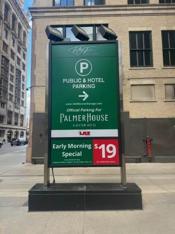 Parking at 55 E. Monroe St. Garage