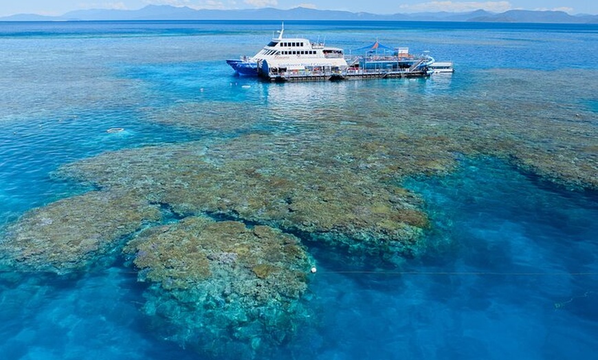 Image 2: Reef Tour with SCUBA Dive from Cairns, pontoon with activities