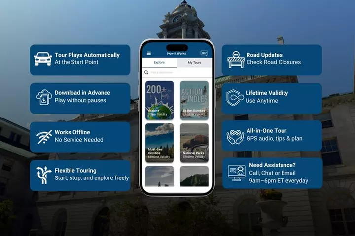 Portland Maine Self-Guided Driving & Walking Audio Tour Bundle