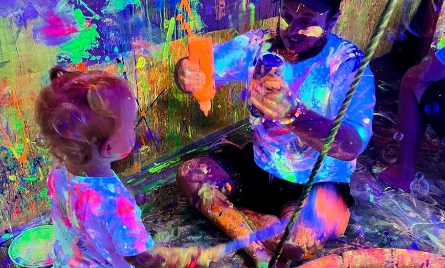 Image 16: Ultimate UV Paint Party in Maleny for Ages 18 months and above