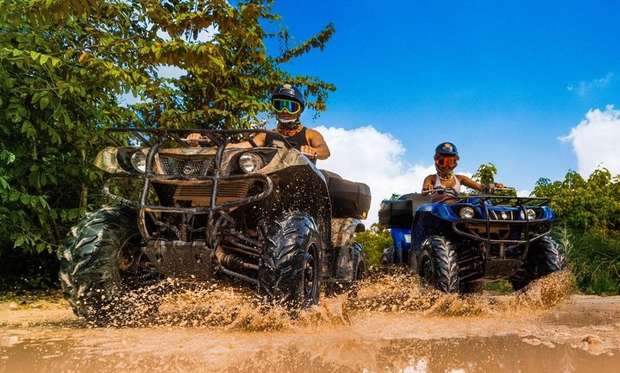 Image 15: ATV Adventure, Interactive Bridges, Ziplines, Cenote and Lunch