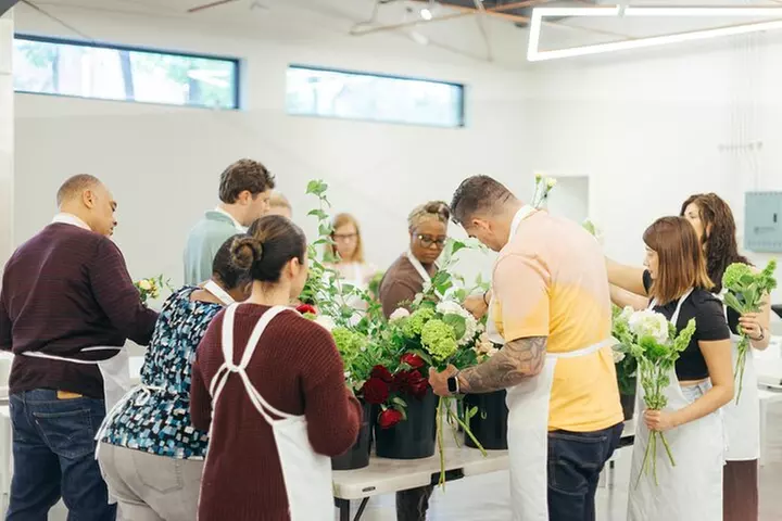Rooftop Flower Arranging Workshop With Skyline Views
