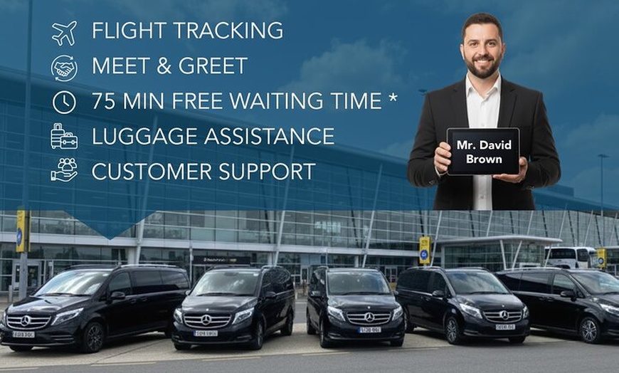 Image 2: Heathrow Airport to/from London - Private with Meet & Greet