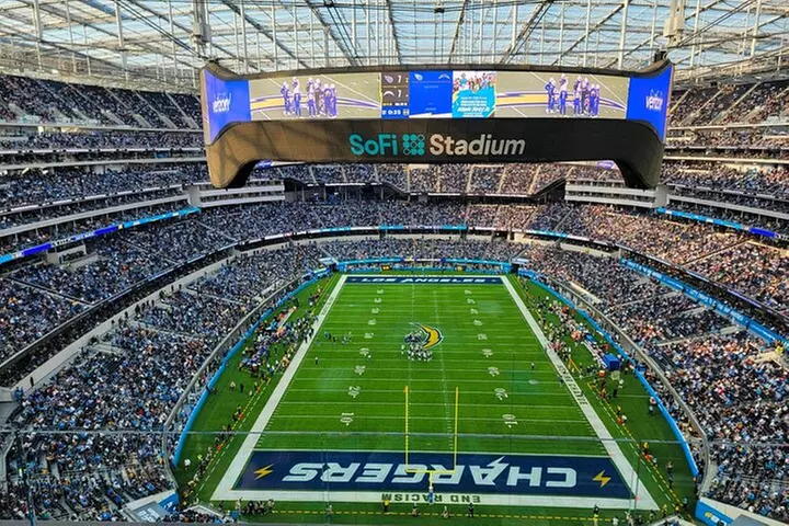 Los Angeles Chargers Football Game Ticket at SoFi Stadium - Primary Image