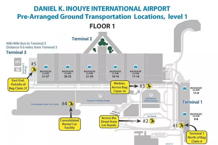 Honolulu Airport, Cruise Port and Hotels Private Transfer