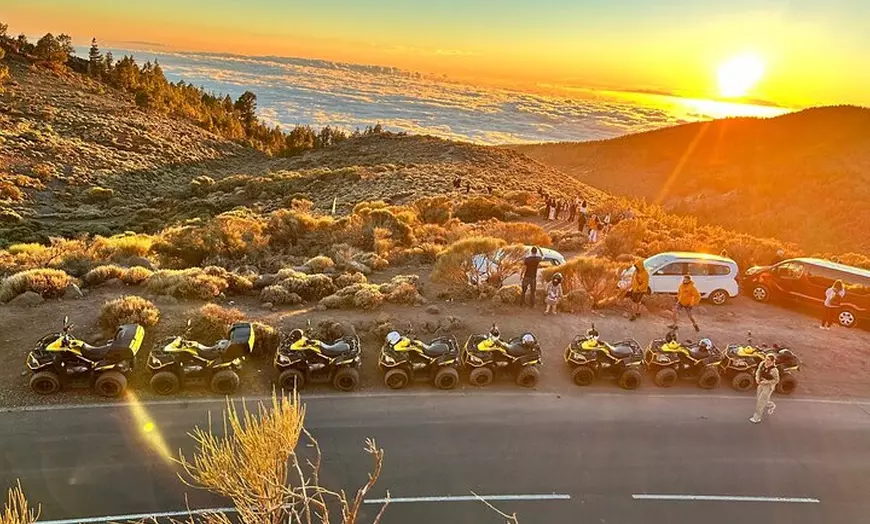 Image 12: Atardecer en quad en el volcán de Tenerife o durante el día