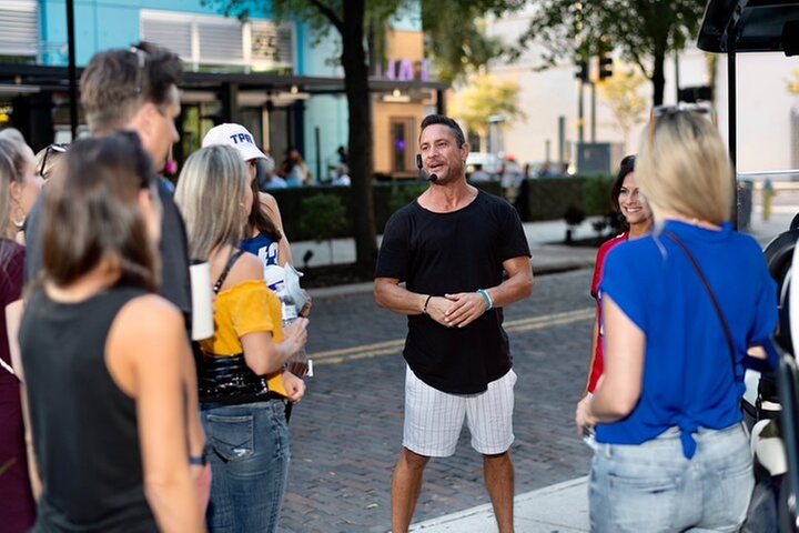 Guided St. Pete Sightseeing Tour in Deluxe Street Legal Golf Cart