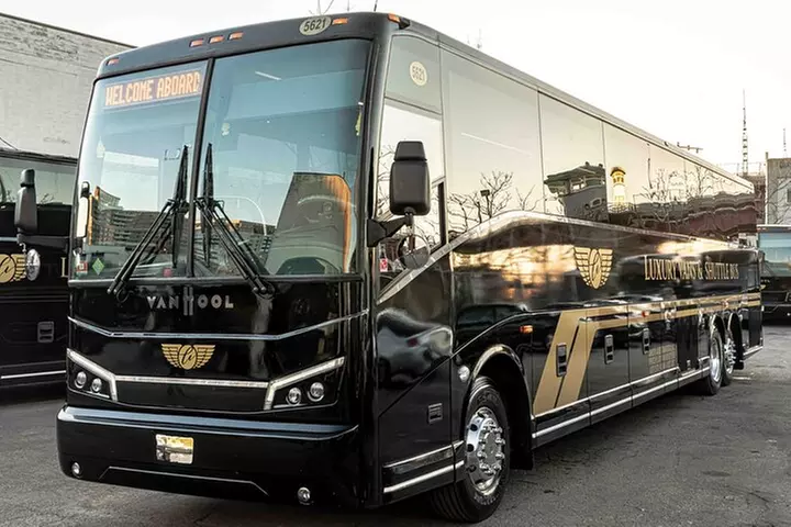 Luxury Coach Bus from Any Airport around NYC / Bus+WIFI
