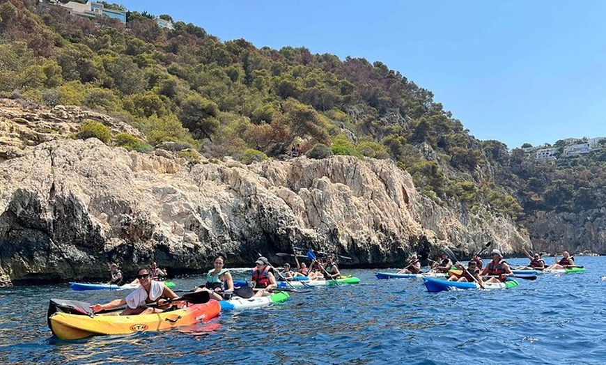 Image 6: Kayak Granadella Excursión Guiada en sus cuevas y Cala en Caló