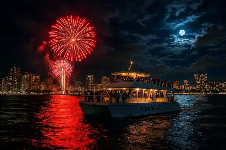 Waikiki Friday Fireworks Boat Cruise from Oahu - Primary Image