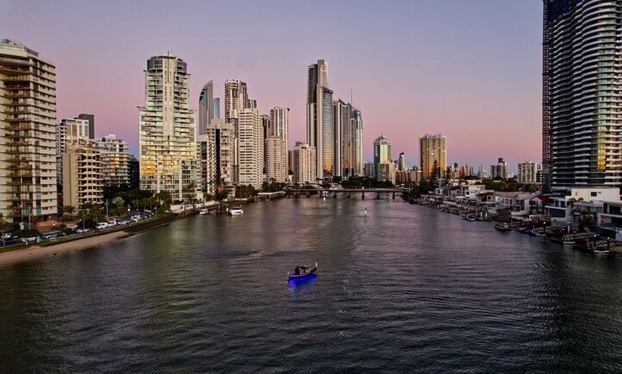 Image 3: Private, luxury Gold Coast Gondola cruise with cheese & wine