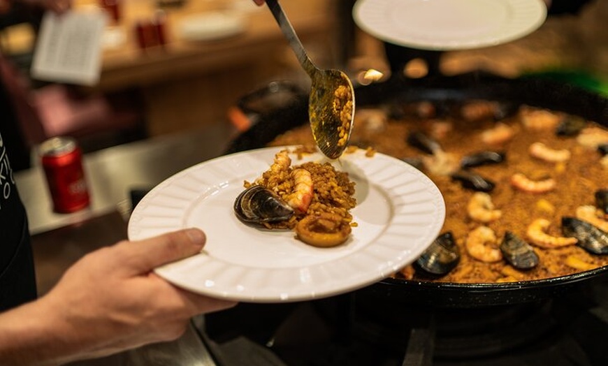 Image 37: Barcelona Paella Cooking Class &amp; Boqueria &amp; Hofmann-Trained Chefs