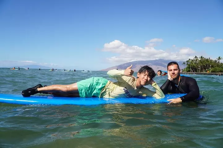 Group Surf Lesson: Two Hours of Beginners Instruction in Kihei