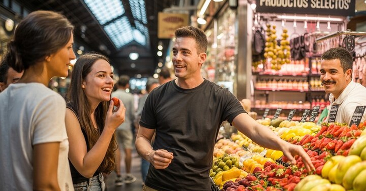 Tour gastronómico privado con degustaciones en el mercado de la Boquería de Barcelona