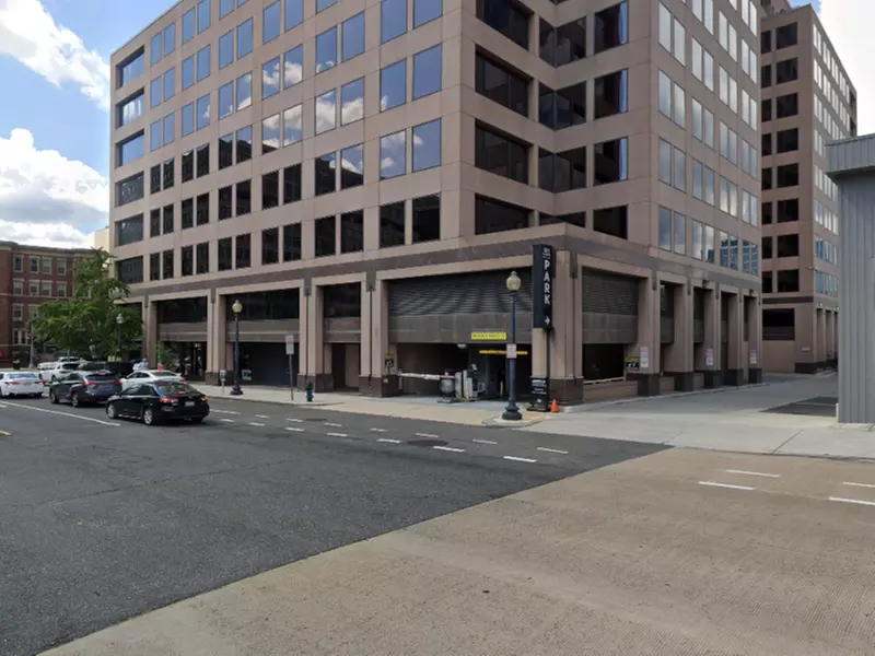 Parking at 501 3rd St. NW. Garage