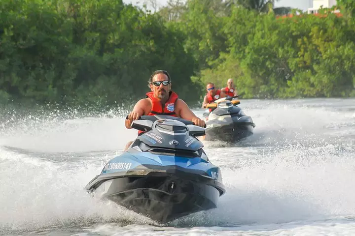 Cancun mangrove jet ski tour: 1 rider per jet ski - Primary Image