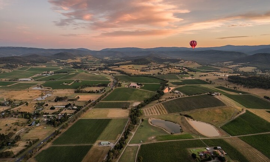 Image 6: Yarra Valley Ballooning with Vineyard and Mountain Views