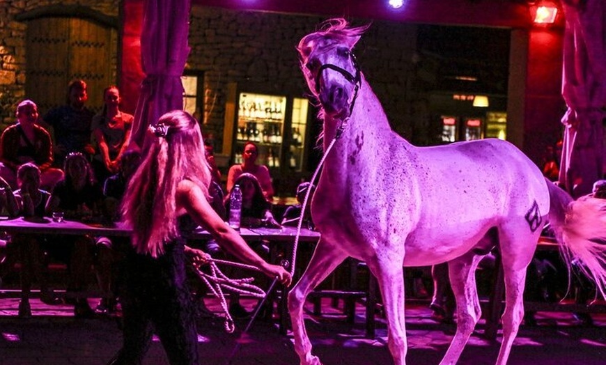 Image 1: Paseo a caballo y barbacoa con Experiencia de vaqueros en espectácu...