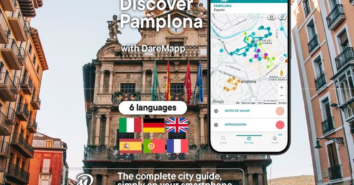 Visita guiada privada por Pamplona con tu móvil