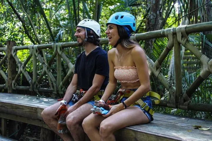 Ultimate extreme experience: ziplines, bungee, cenote and more!