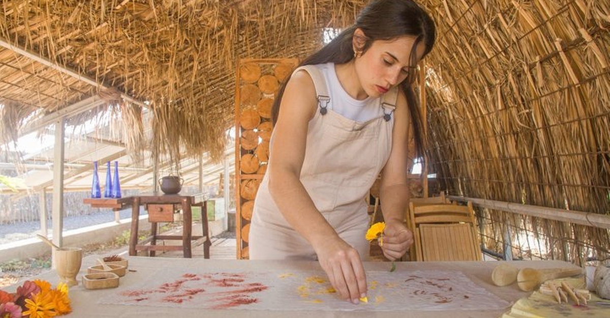 Taller de tintes naturales de Maruri Espacio Creativo en Fuerteventura