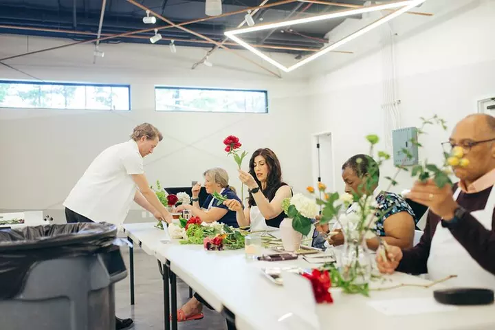 Rooftop Flower Arranging Workshop With Skyline Views