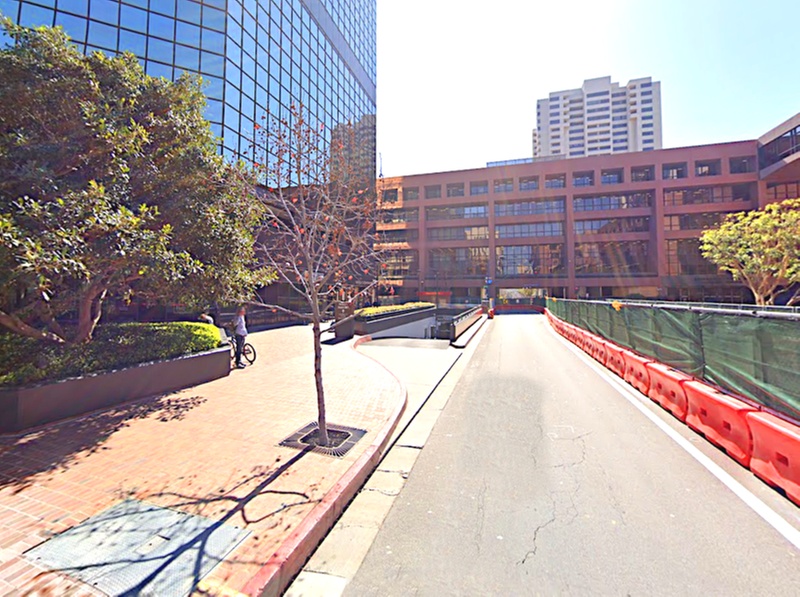 Parking at Underground Entrance - 101 West Broadway Garage