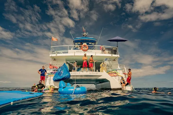 Deluxe Snorkel & Dolphin Watch Aboard a Luxury Catamaran from Kailu...