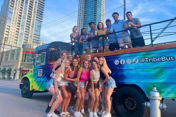 Roofless Party Bus Tour in Downtown Austin