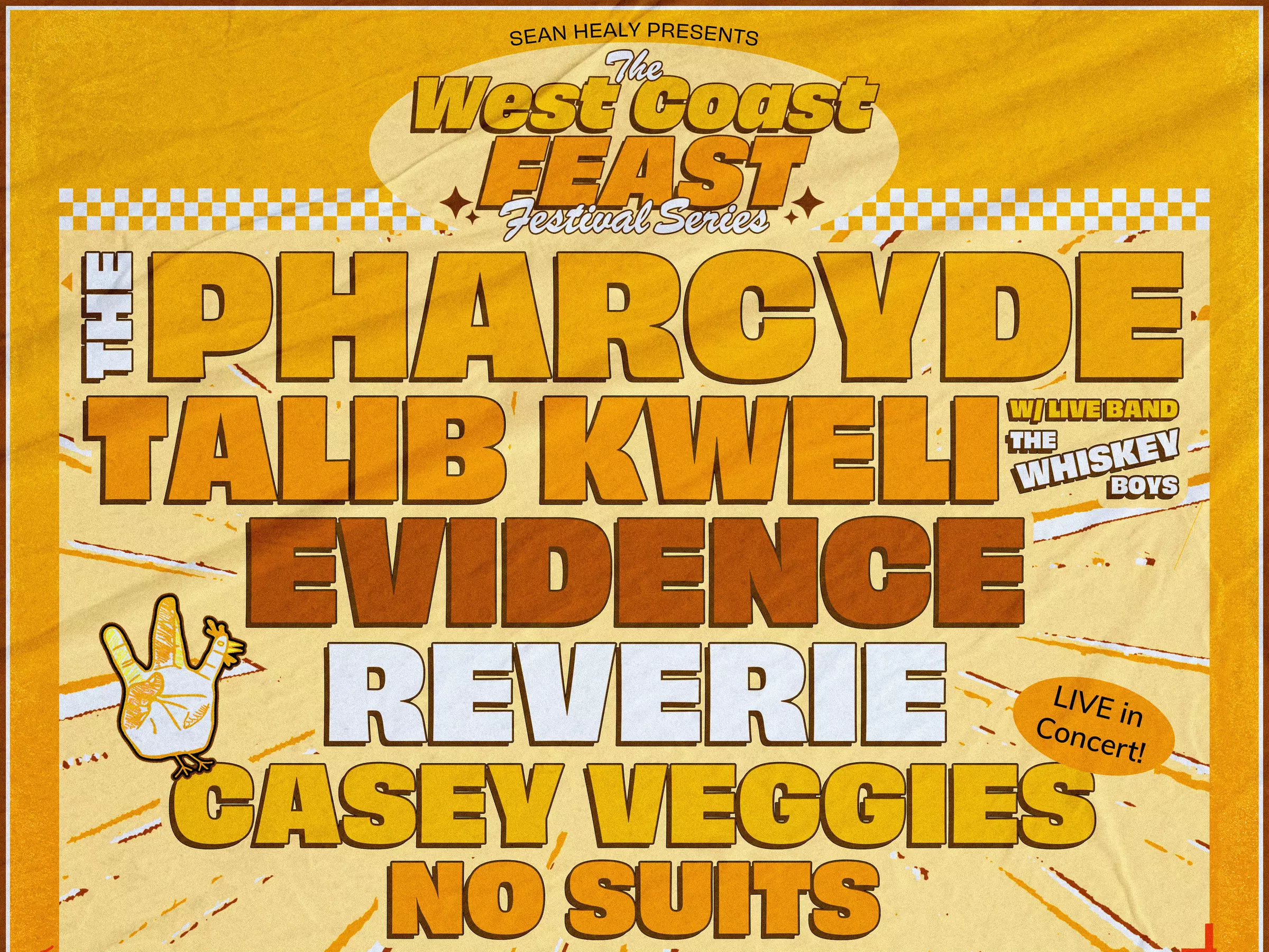 The West Coast Feast: The Pharcyde, Talib Kweli, Evidence, Reverie, Casey Veggies & No Suits - Wednesday, Nov 22, 2023 / 7:00pm - Primary Image