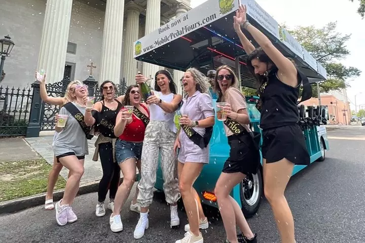 Private Pedal Party Bike Tour through Historic Downtown Mobile