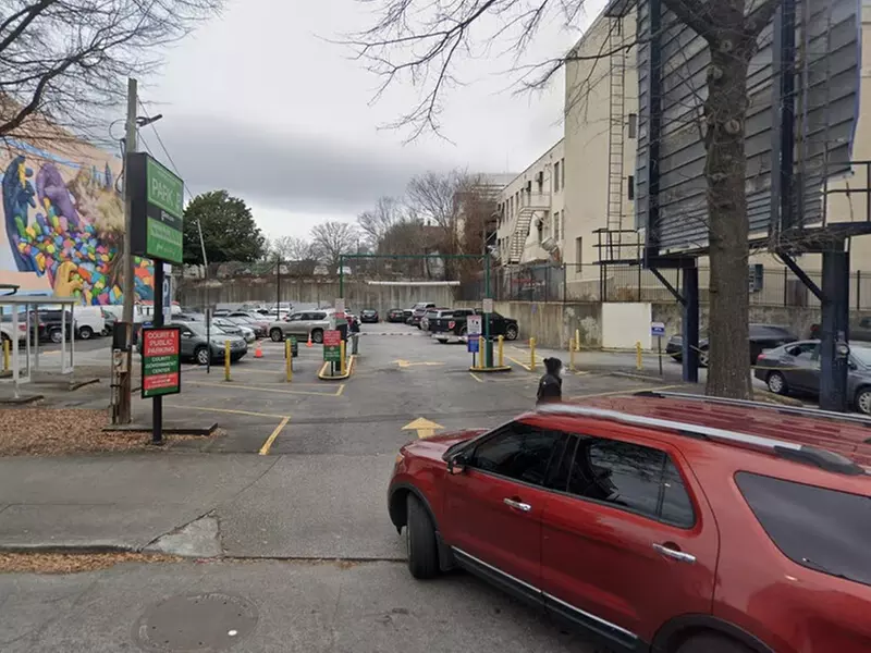 Parking at 126 Mitchell St. SW. Lot