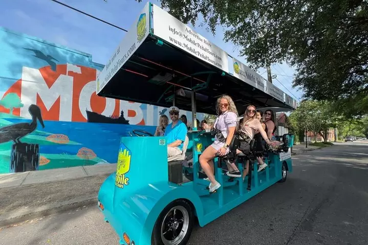 Private Pedal Party Bike Tour through Historic Downtown Mobile