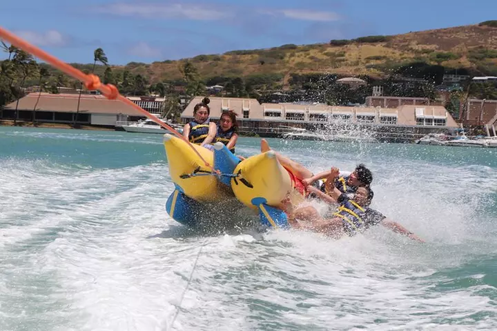 20 Minute Banana Boat Ride on Koko Marina in Hawaii Kai