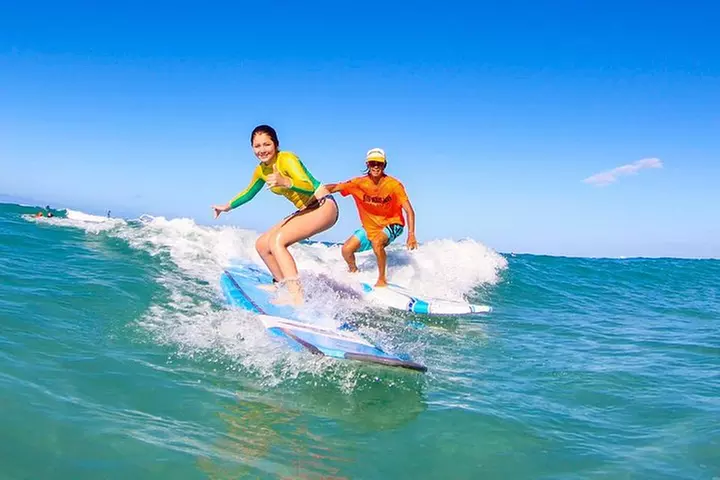 Surfing Lessons On Waikiki Beach
