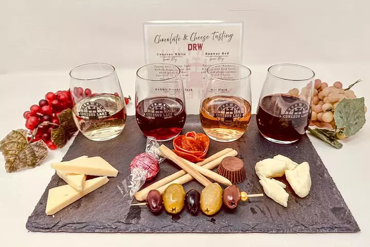 Shared Wine, Chocolate and Cheese Tasting in Conesus Lake