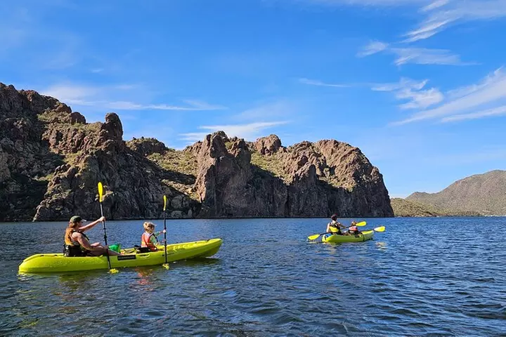 Scenic Guided Kayaking Tour on Saguaro Lake