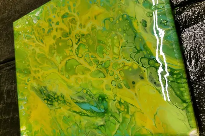 Acrylic Pour Painting Class in Estes Park, Colorado