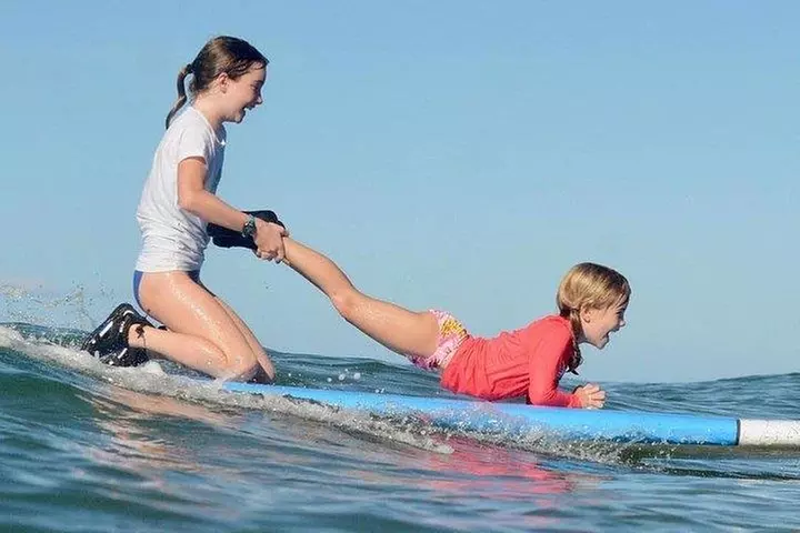 Group Surf Lesson for Beginners in Kihei at Kalama Park