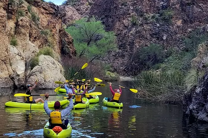 Scenic Guided Kayaking Tour on Saguaro Lake